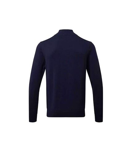 Asquith & Fox Mens Cotton Blend Zip Sweatshirt (Black) - UTRW6640