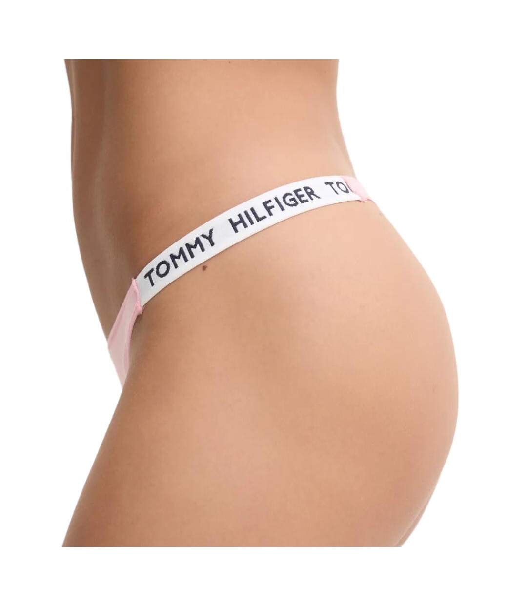 String rose femme tommy hilfiger high thong - l-2
