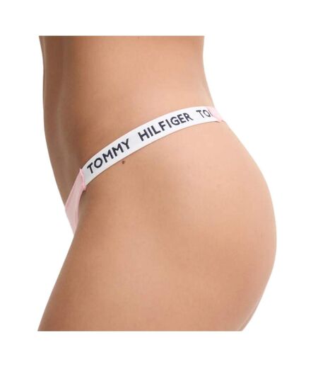 String rose femme tommy hilfiger high thong - l