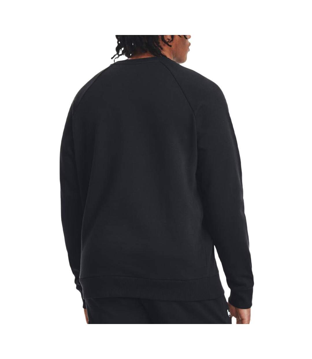 Sweat noir homme under armour rival fleece crew - xl-2