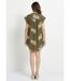 Robe housse courte, broderies feuilles-2
