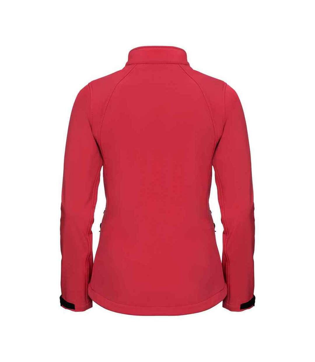 Womens/ladies 3 layer soft shell jacket classic red Russell