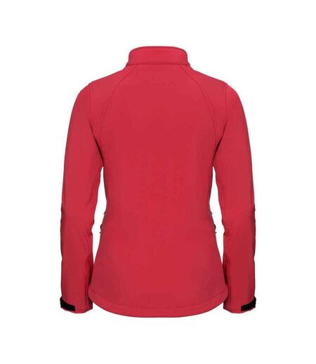 Womens/ladies 3 layer soft shell jacket classic red Russell