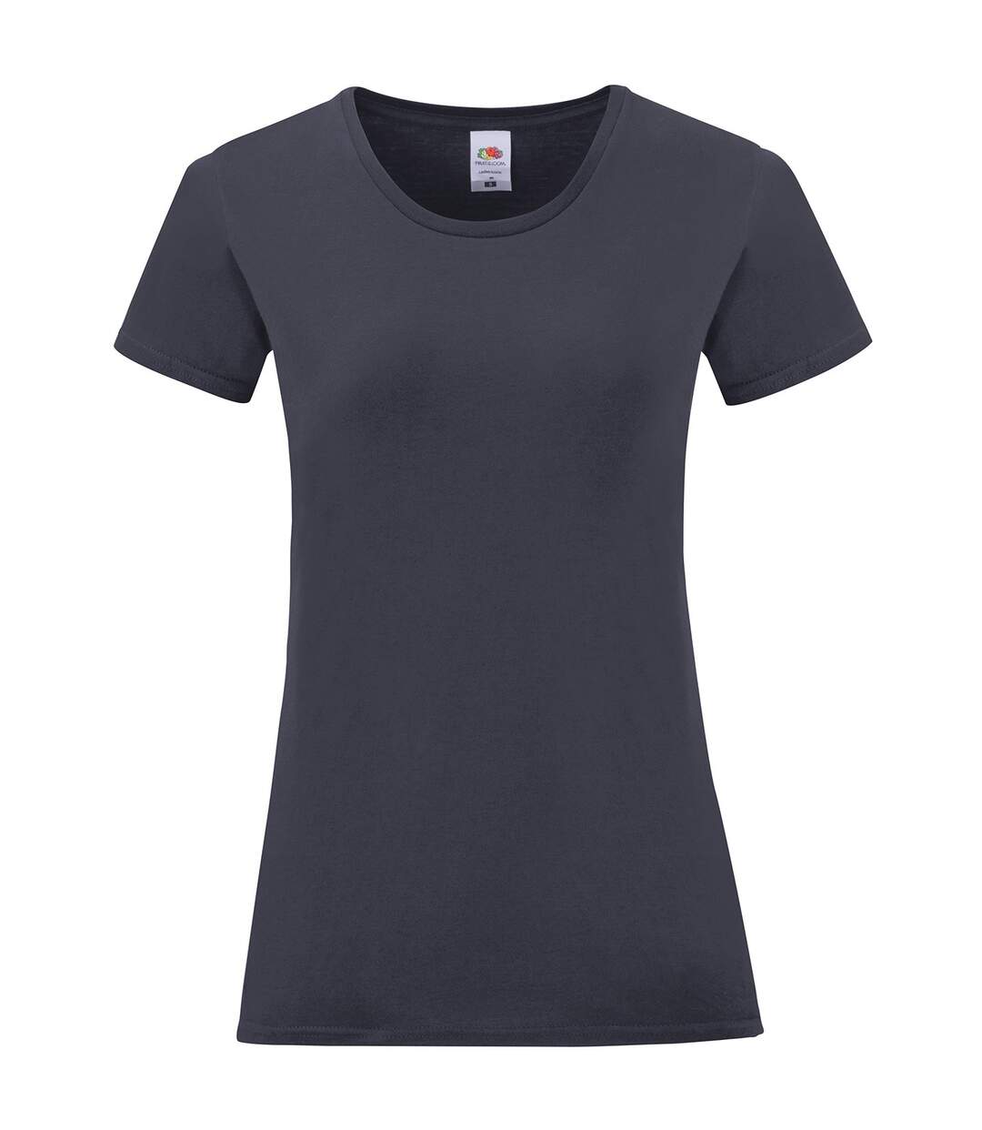 T-shirt iconic femme bleu marine foncé Fruit of the Loom-1