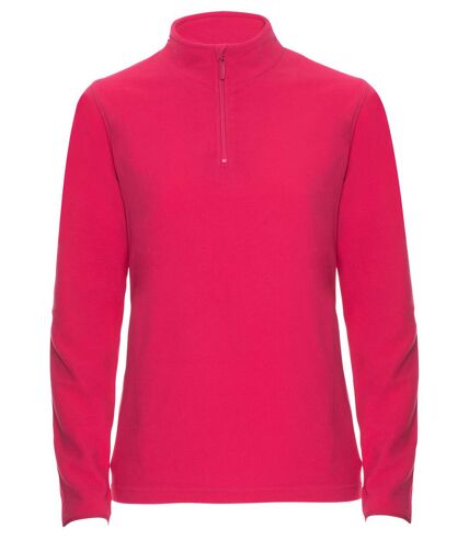 Ladies Half Zip Up Lightweight Microfleece Fur Lined Fleece Jacket