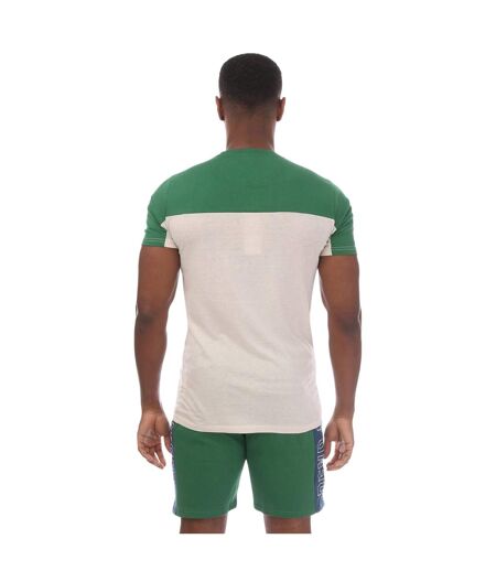 T-shirt Motif/style Blocs De Couleurs Homme Beige Gris Vert Imprimé DFND London