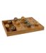 Jeu de Morpion Déco en Bois Jehan 40cm Naturel-2
