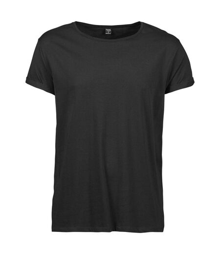 T-shirt manches courtes Homme - manches enroulées - 5062 - noir