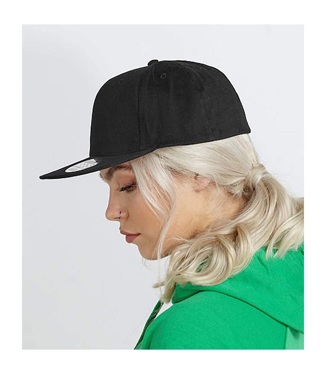 Casquette ajustable adulte noir Beechfield-2