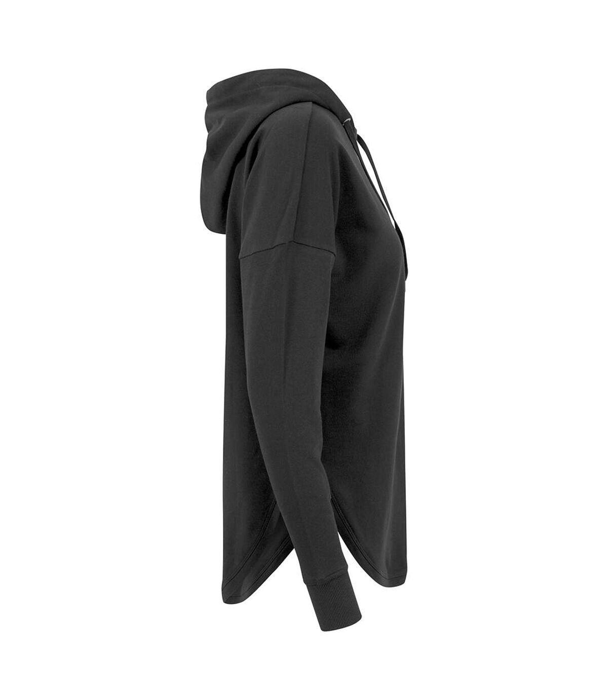 Build Your Brand Womens/Ladies Oversized Hoodie (Black)