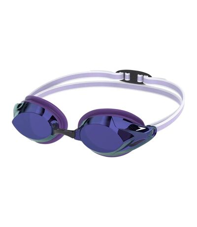 Womens/ladies Vanquisher 3.0 Mirrored Goggles Navy Blue Speedo