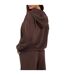 Womens/ladies Scuba Full Zip Hoodie Chocolate Brave Soul-3
