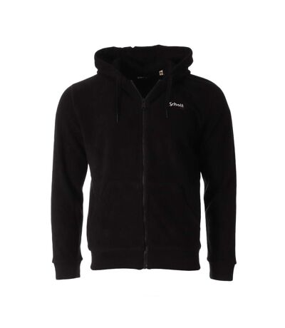 Sweat Zippé Noir Homme Schott Hood - L