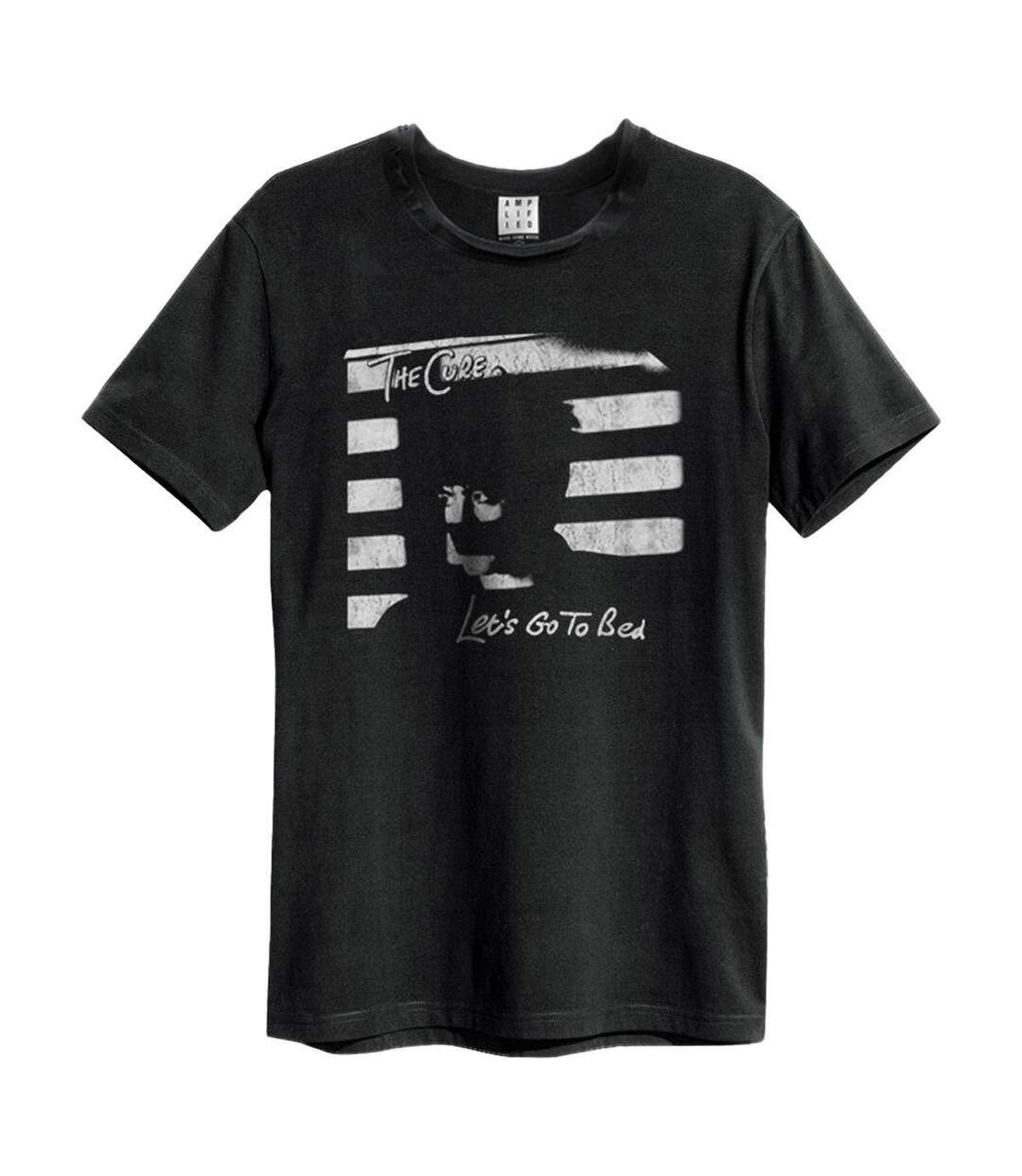 T-shirt Style The Cure Let´s Go To Bed Adulte Noir Amplified-1