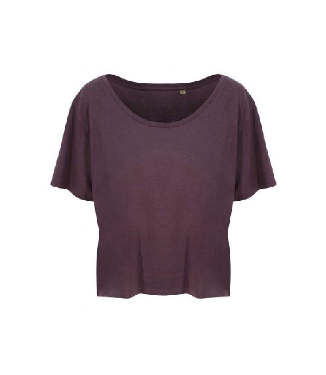 T-shirt court daintree femme violet sombre Ecologie-1