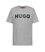 T-shirt Motif/style Logo Contrasté Dulivio Homme Gris Noir Hugo-2