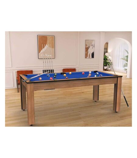 Billard convertible table 8 personnes Arizona + plateau dinatoire + pack d'accessoires