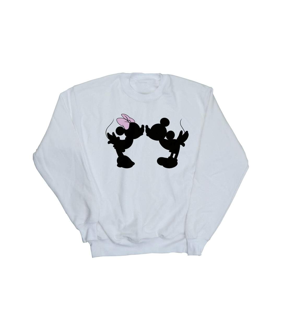 Disney Pantalon de survêtement Mickey Minnie Kiss Silhouette Womens/Ladies (Blanc) - UTBI28431-1