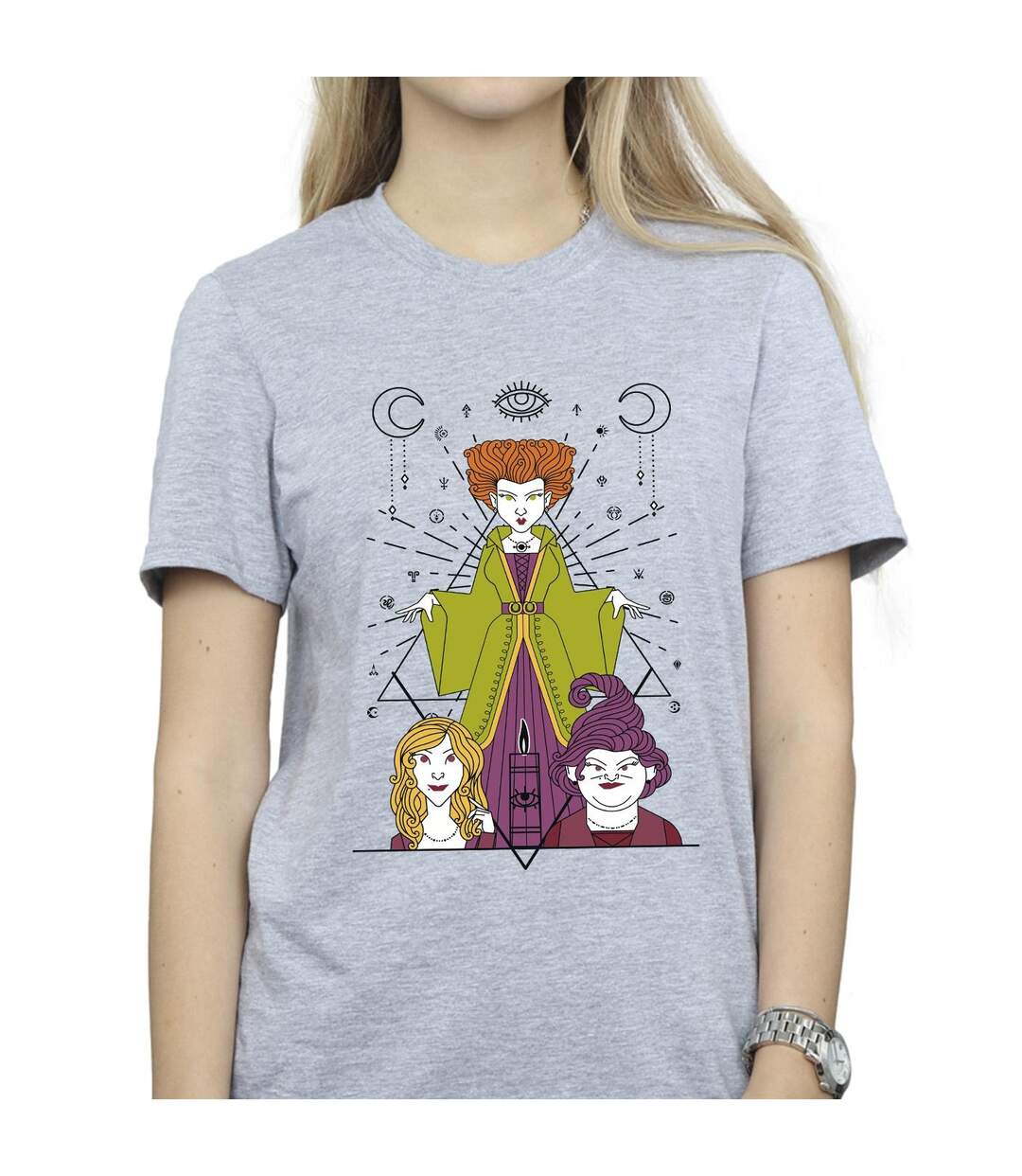 Disney Femme/Les femmes - T-shirt boyfriend en coton Hocus Pocus Candle (Gris sportif) - UTBI20319-3