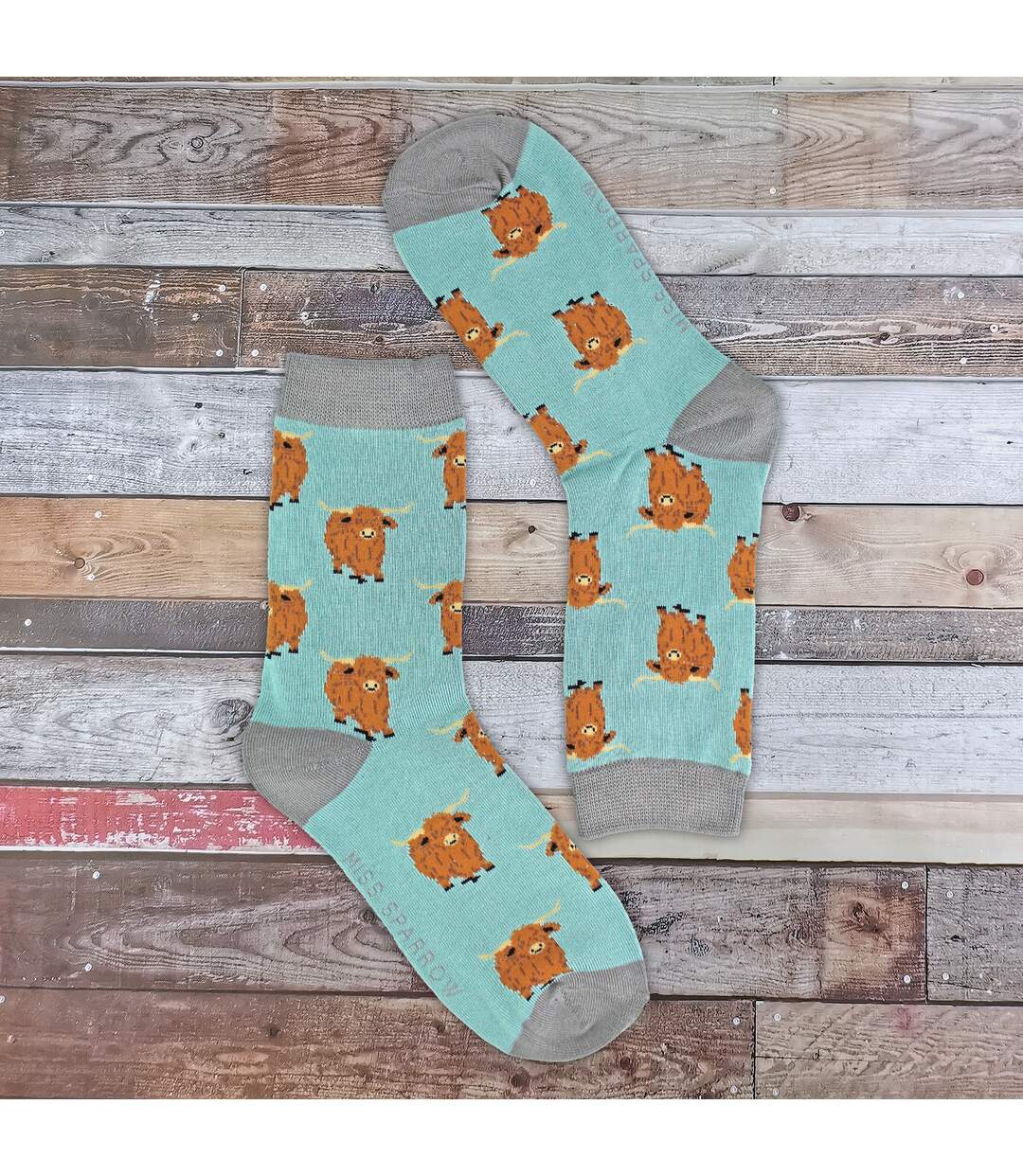 Chaussettes de vache Highland pour dames | Chaussettes fantaisie en bambou-5
