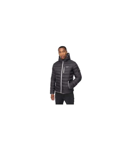 Mens Phelpmans Puffer Jacket Black Crosshatch