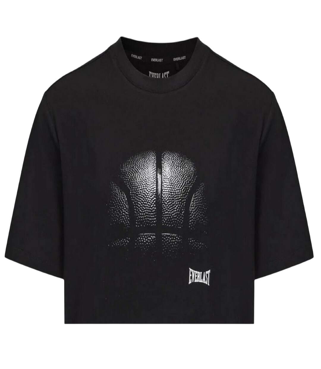 T-shirt Motif/style Ballon De Basket Homme Noir Everlast-3