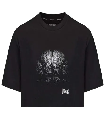 T-shirt Motif/style Ballon De Basket Homme Noir Everlast