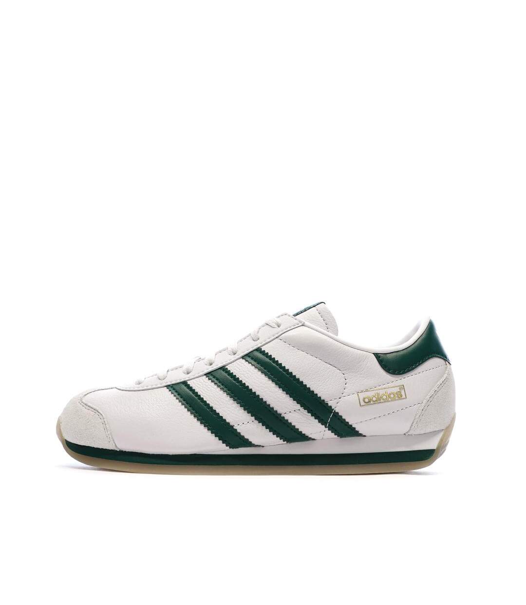Baskets blanc/vert homme adidas country japan-1