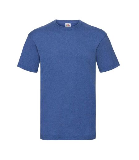 Mens Valueweight Heather T-shirt Retro Royal Fruit Of The Loom