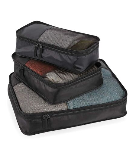 Lot De 2  Ensemble De Compartiments Valise Taille Unique Noir Bagbase
