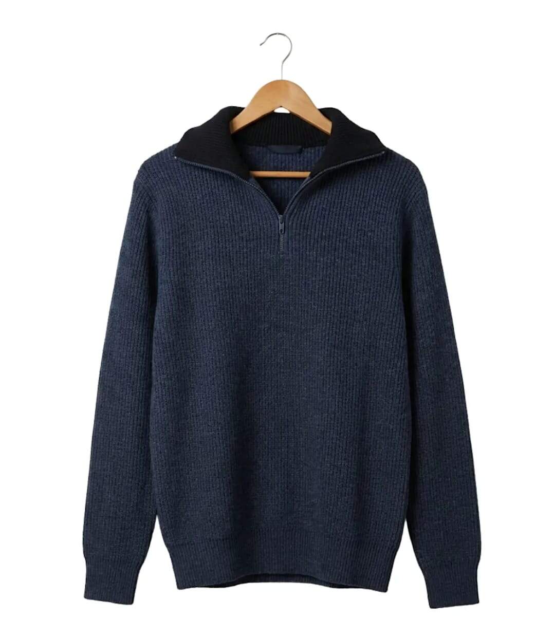 CHALLENGER PRIMO2 — Pull camionneur col camionneur bleu/marine : chaleur et style authentique-4