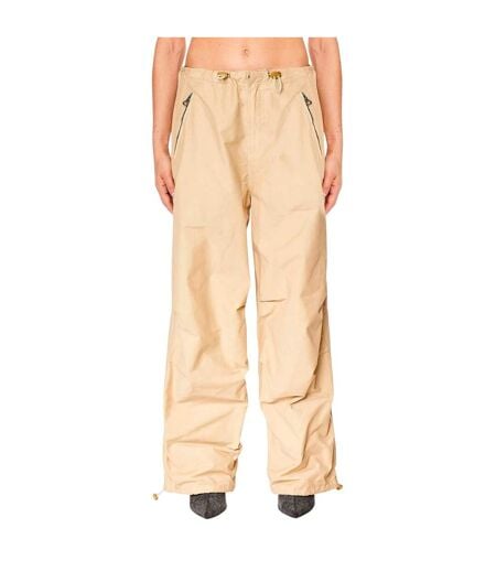 Womens/ladies P-diamanda Cargo Trousers Natural Diesel