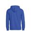 Sweat À Capuche Basic Adulte Bleu Clique-2