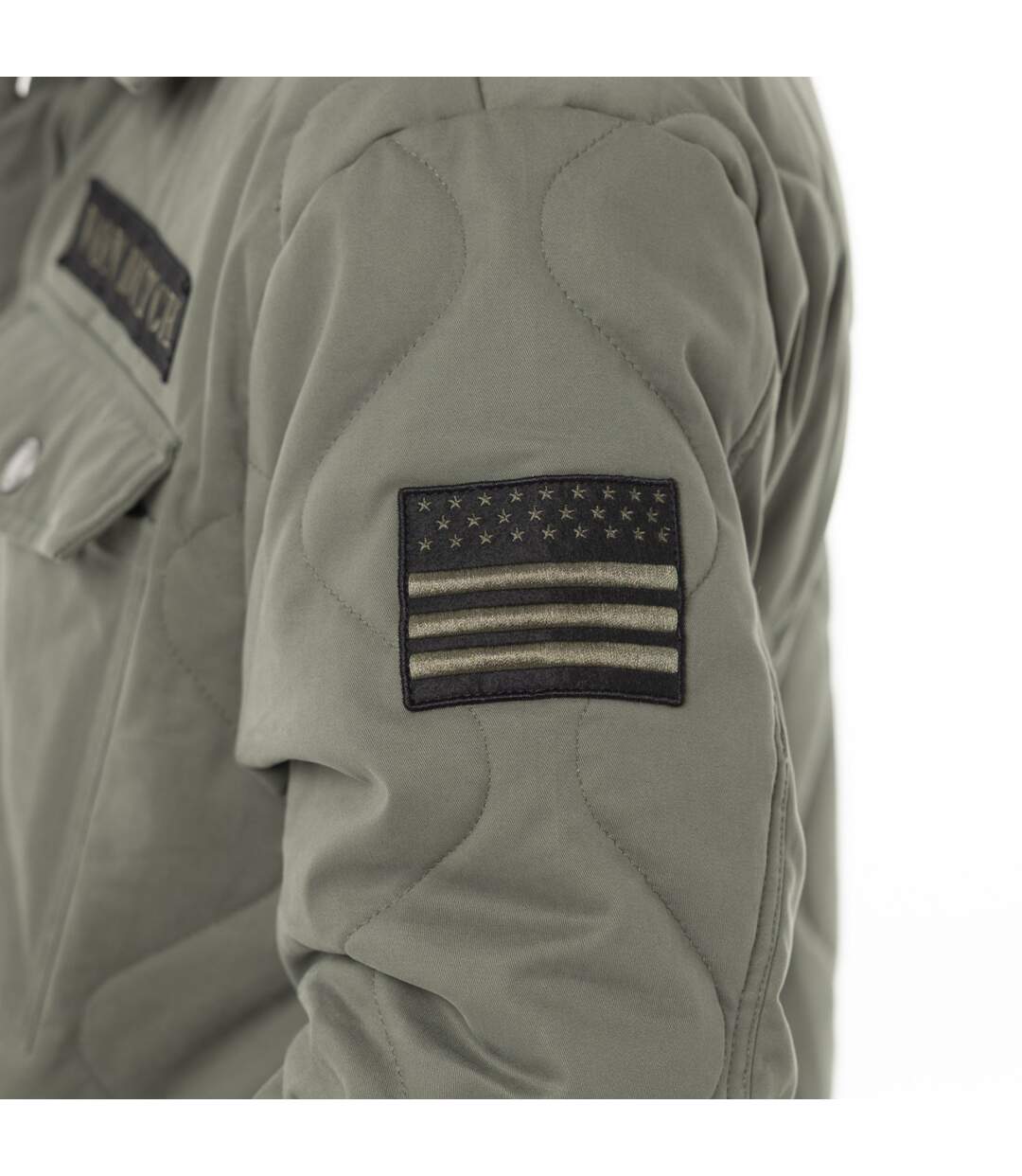 Veste militaire homme en coton avec surpiqûres et patchs Harper Vondutch-4