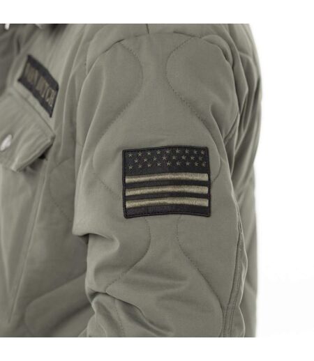 Veste militaire homme en coton avec surpiqûres et patchs Harper Vondutch
