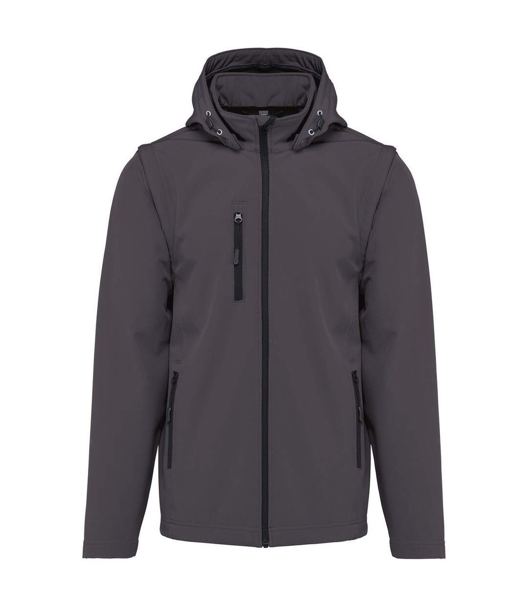 Veste softshell manches amovibles - Unisexe - K422 - gris titanium-1