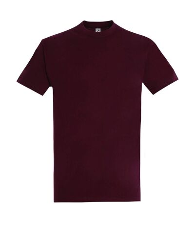 T-shirt manches courtes imperial homme bordeaux SOLS