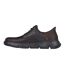 Mens Garza Gervin Leather Oxford Shoes Chocolate Skechers-2