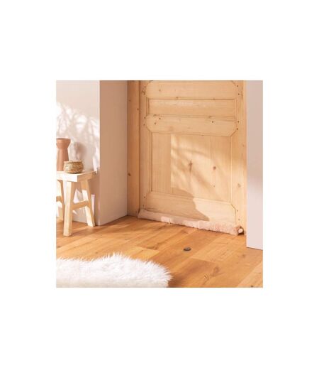 Boudin Bas de Porte Imitation Fourrure Foxy 80cm Sable