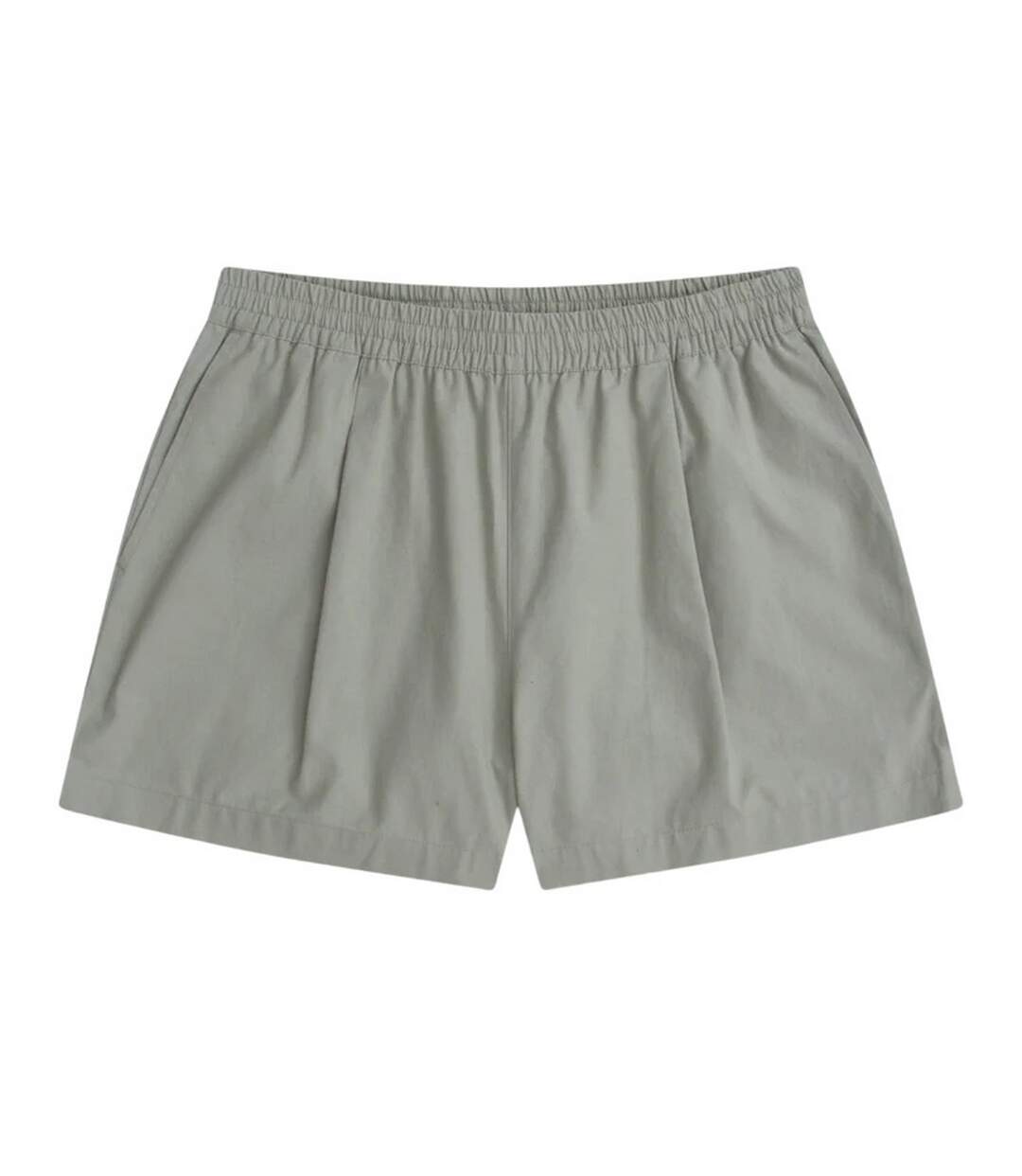 Womens/ladies comfort cotton shorts pale green Animal-2