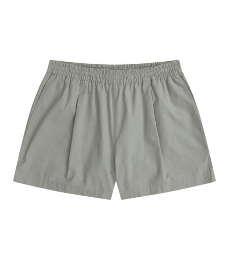 Womens/ladies comfort cotton shorts pale green Animal