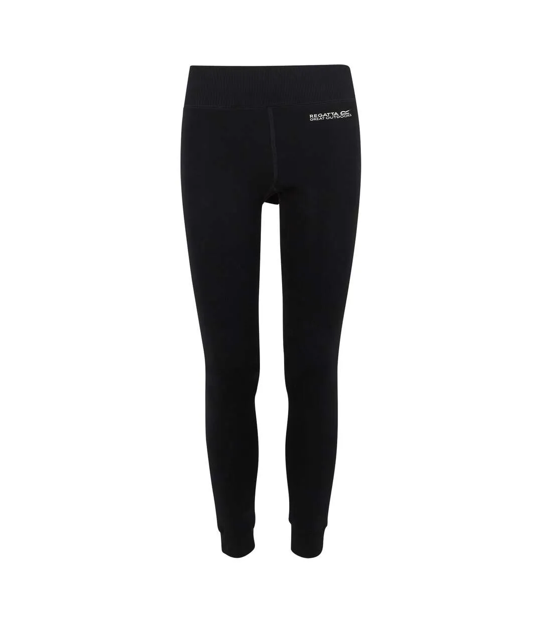 Womens/ladies Thermal Stretch Leggings Black Regatta-1