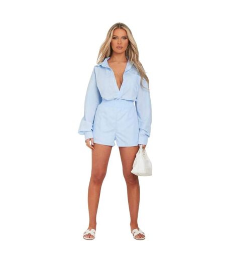 Short De Course Femme Bleu Missy Empire