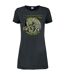 Womens/ladies killer world tour 81´ iron maiden t-shirt dress charcoal Amplified-1