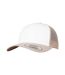 Casquette trucker kaki / blanc Flexfit-1