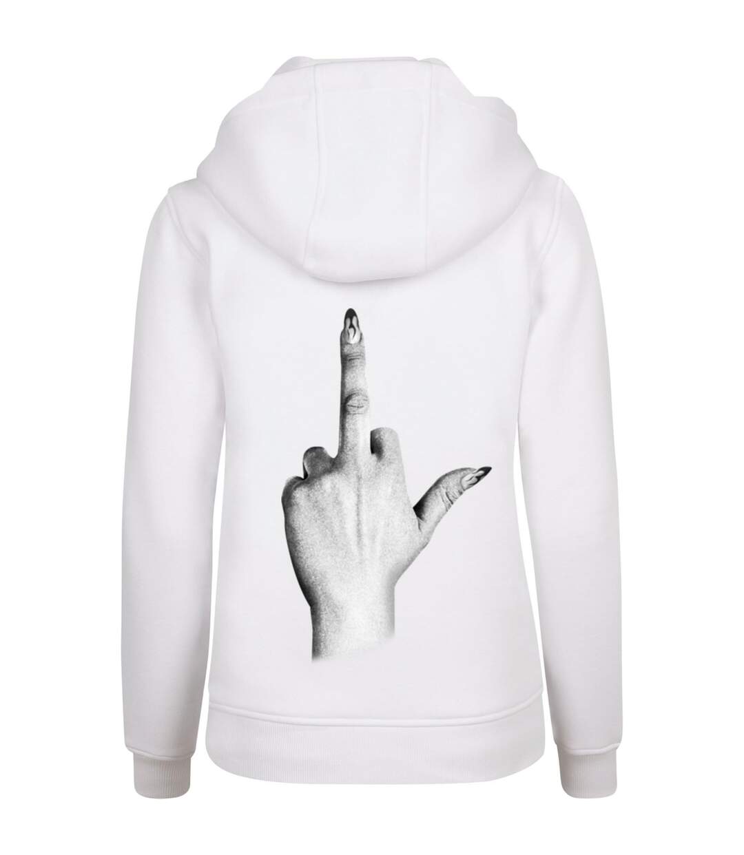 Sweat À Capuche Don't Give A Femme Blanc Miss Tee-3