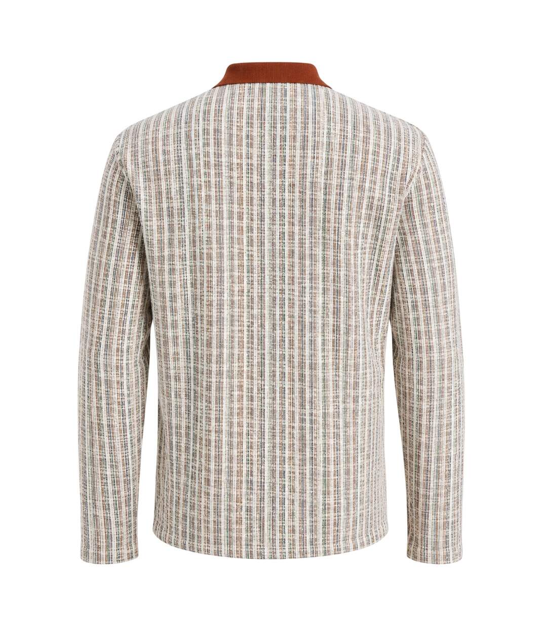 Polo Hiver Motif/style À Rayures Homme Brandy Jack And Jones-3