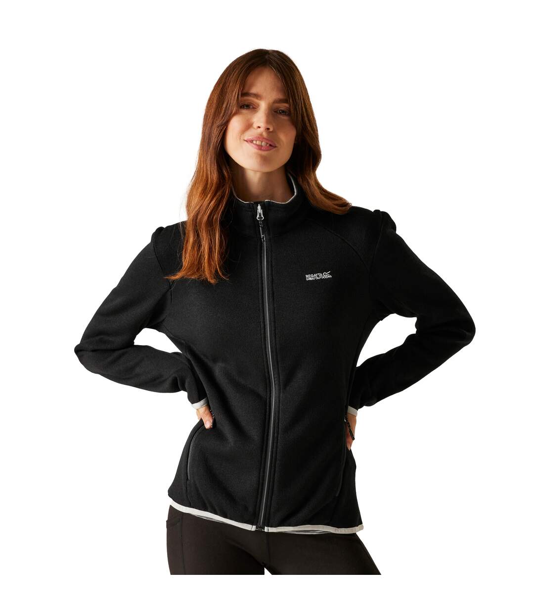 Veste Polaire Newhill Femme Noir Blanc Regatta-1