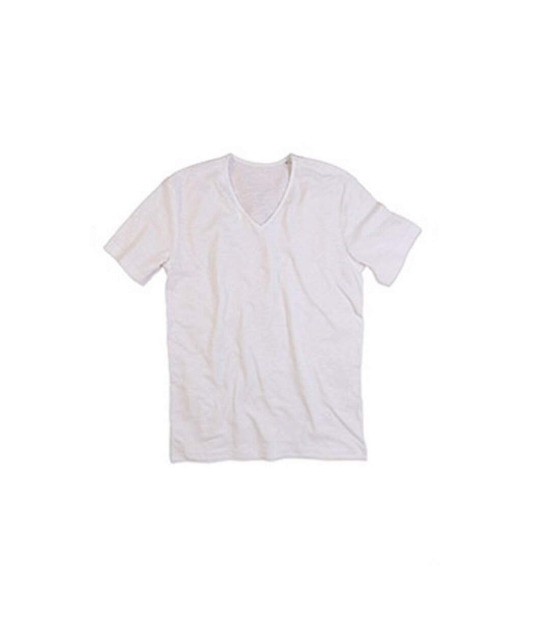 Stedman Mens Shawn - T-shirt à col V et élasthanne (Blanc) - UTAB374