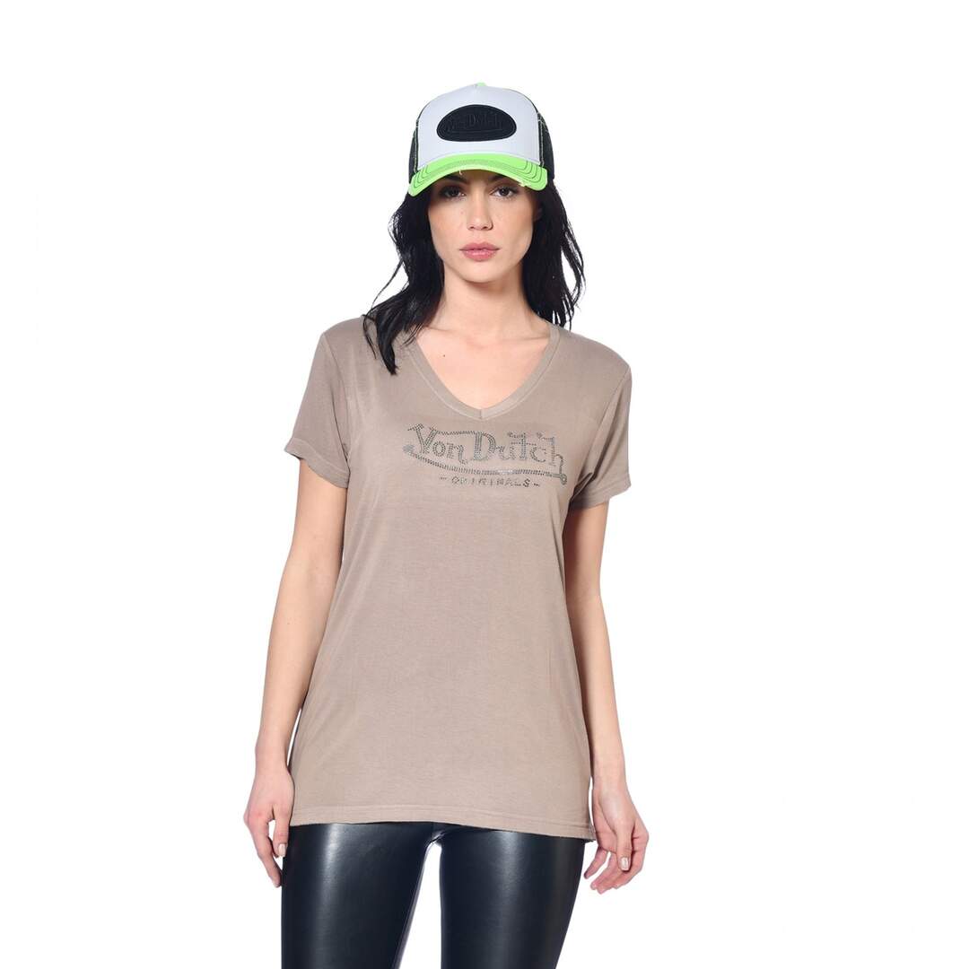 Tshirt en col V femme Roon Vondutch-1